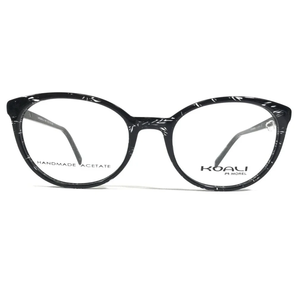 Morel Eyeglasses Frames KOALI 8304K ND030 Black Clear Cat Eye Full Rim 52-19-140